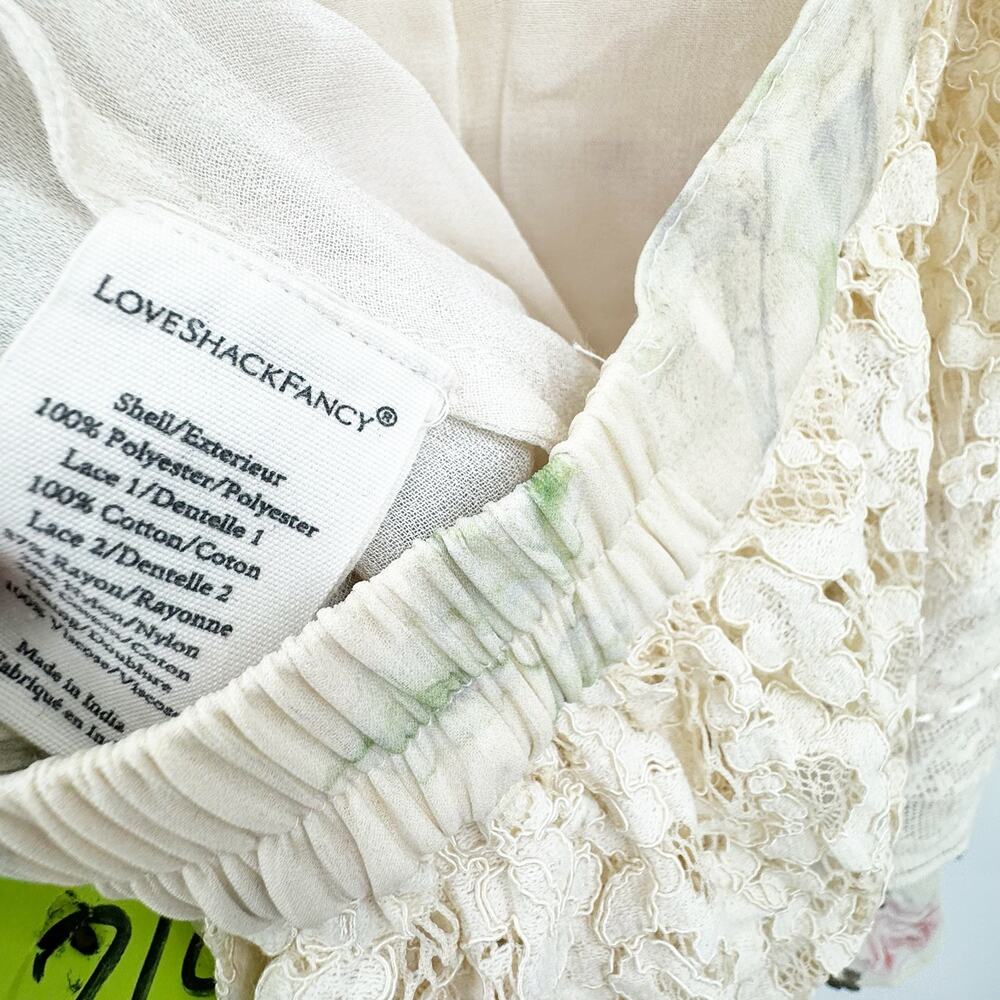 Loveshackfancy Floral Print Karine Mini Dress Magnolia Tea Size XS/S NWOT - Picture 12 of 12